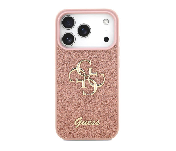 Guess Fixed Glitter Big 4G do iPhone 17 Pro różowy - 1365531 - zdjęcie 2